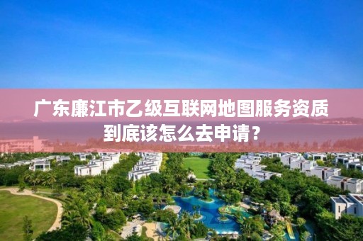广东廉江市乙级互联网地图服务资质到底该怎么去申请?