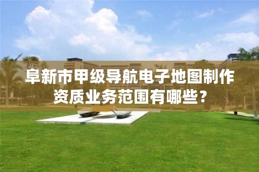 阜新市甲级导航电子地图制作资质业务范围有哪些？