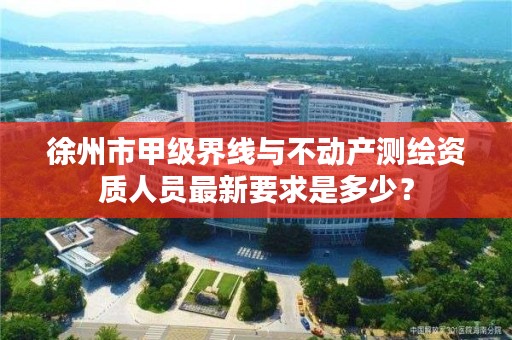徐州市甲级界线与不动产测绘资质人员最新要求是多少?