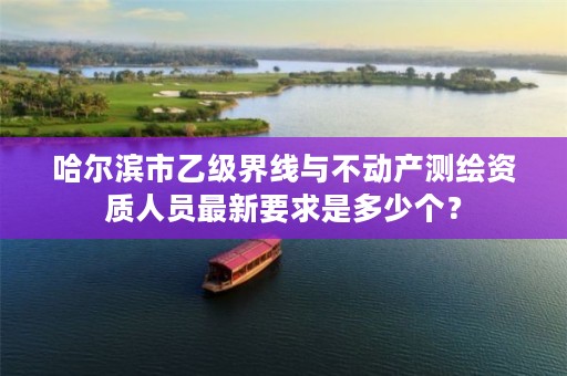 哈尔滨市乙级界线与不动产测绘资质人员最新要求是多少个?
