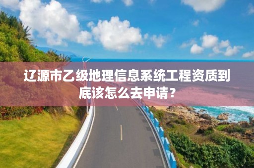 辽源市乙级地理信息系统工程资质到底该怎么去申请？