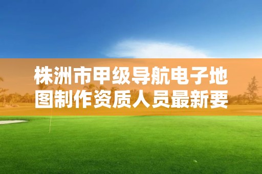 株洲市甲级导航电子地图制作资质人员最新要求是多少?