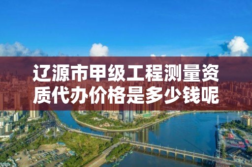 辽源市甲级工程测量资质代办价格是多少钱呢？