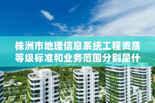 株洲市地理信息系统工程资质等级标准和业务范围分别是什么?