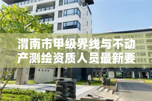 渭南市甲级界线与不动产测绘资质人员最新要求是多少?