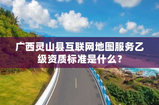 广西灵山县互联网地图服务乙级资质标准是什么?