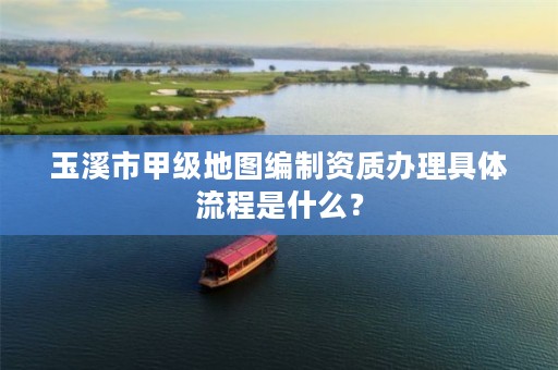 玉溪市甲级地图编制资质办理具体流程是什么?