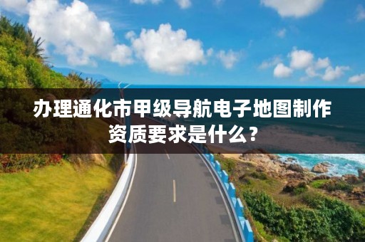 办理通化市甲级导航电子地图制作资质要求是什么？