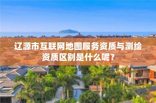 辽源市互联网地图服务资质与测绘资质区别是什么呢？