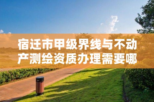 宿迁市甲级界线与不动产测绘资质办理需要哪些条件?
