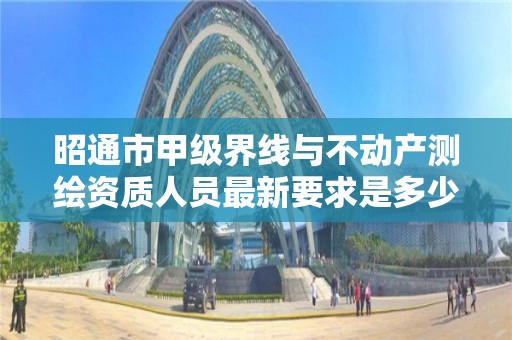 昭通市甲级界线与不动产测绘资质人员最新要求是多少？
