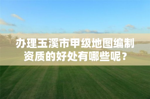 办理玉溪市甲级地图编制资质的好处有哪些呢？