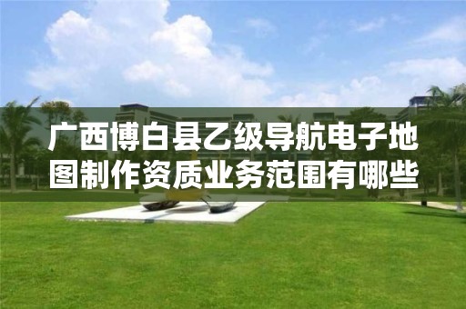广西博白县乙级导航电子地图制作资质业务范围有哪些?