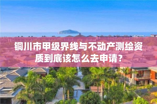 铜川市甲级界线与不动产测绘资质到底该怎么去申请?