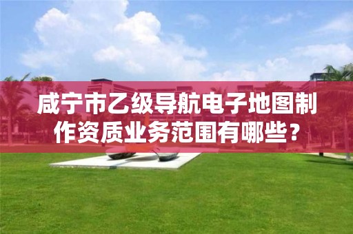 咸宁市乙级导航电子地图制作资质业务范围有哪些?