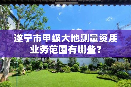 遂宁市甲级大地测量资质业务范围有哪些?