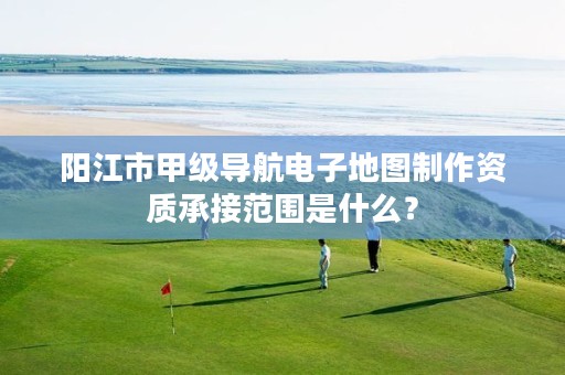 阳江市甲级导航电子地图制作资质承接范围是什么？
