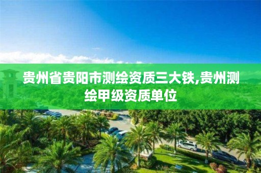 贵州省贵阳市测绘资质三大铁,贵州测绘甲级资质单位