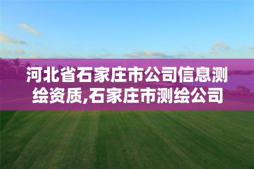 河北省石家庄市公司信息测绘资质,石家庄市测绘公司招聘