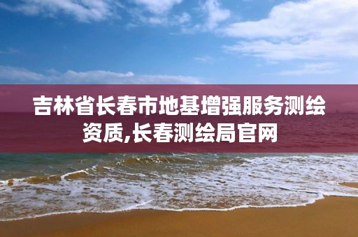 吉林省长春市地基增强服务测绘资质,长春测绘局官网