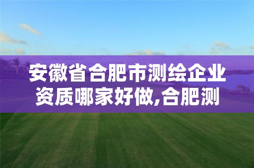 安徽省合肥市测绘企业资质哪家好做,合肥测绘内业招聘