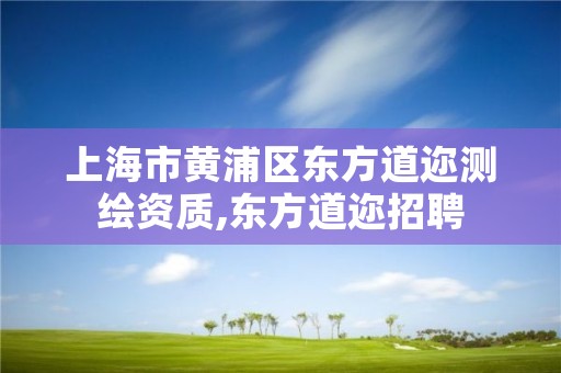 上海市黄浦区东方道迩测绘资质,东方道迩招聘