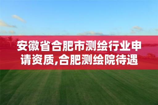 安徽省合肥市测绘行业申请资质,合肥测绘院待遇怎么样