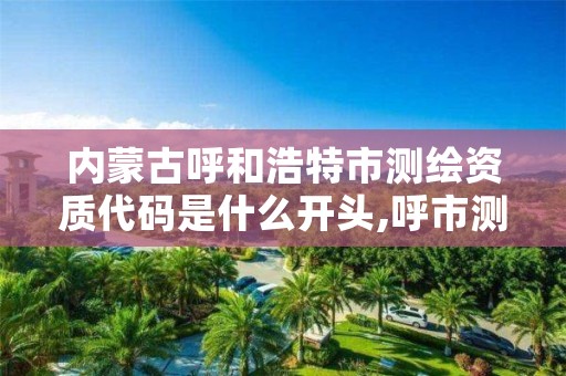 内蒙古呼和浩特市测绘资质代码是什么开头,呼市测绘单位