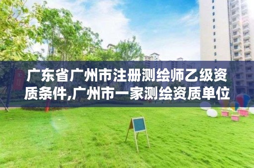 广东省广州市注册测绘师乙级资质条件,广州市一家测绘资质单位
