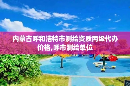 内蒙古呼和浩特市测绘资质丙级代办价格,呼市测绘单位