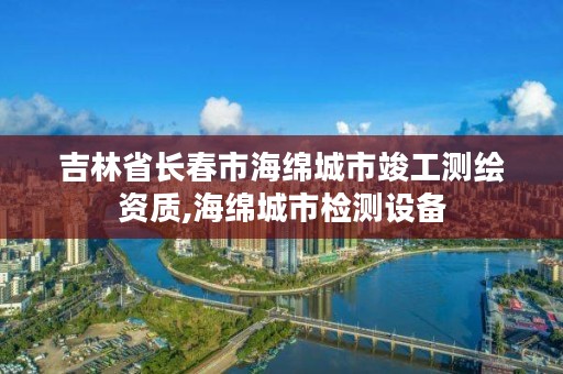 吉林省长春市海绵城市竣工测绘资质,海绵城市检测设备