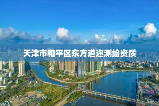 天津市和平区东方道迩测绘资质