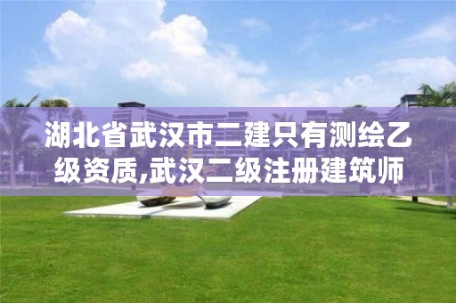 湖北省武汉市二建只有测绘乙级资质,武汉二级注册建筑师