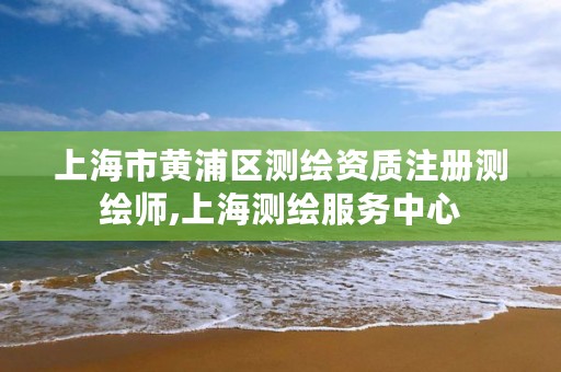 上海市黄浦区测绘资质注册测绘师,上海测绘服务中心