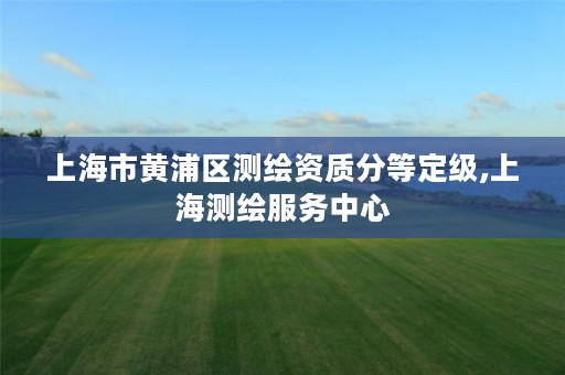 上海市黄浦区测绘资质分等定级,上海测绘服务中心