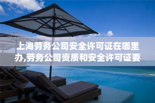 上海劳务公司安全许可证在哪里办,劳务公司资质和安全许可证要多少钱