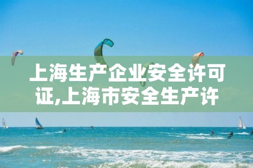 上海生产企业安全许可证,上海市安全生产许可证查询