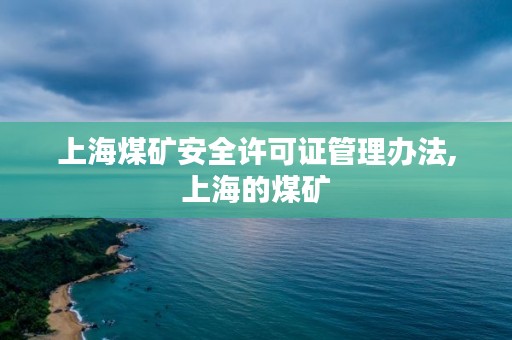 上海煤矿安全许可证管理办法,上海的煤矿