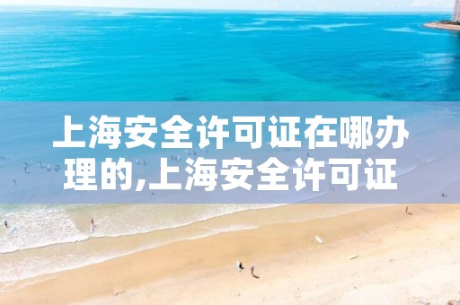 上海安全许可证在哪办理的,上海安全许可证查询官网