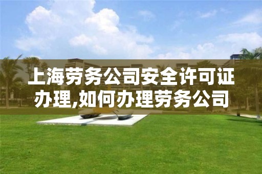 上海劳务公司安全许可证办理,如何办理劳务公司安全生产许可证